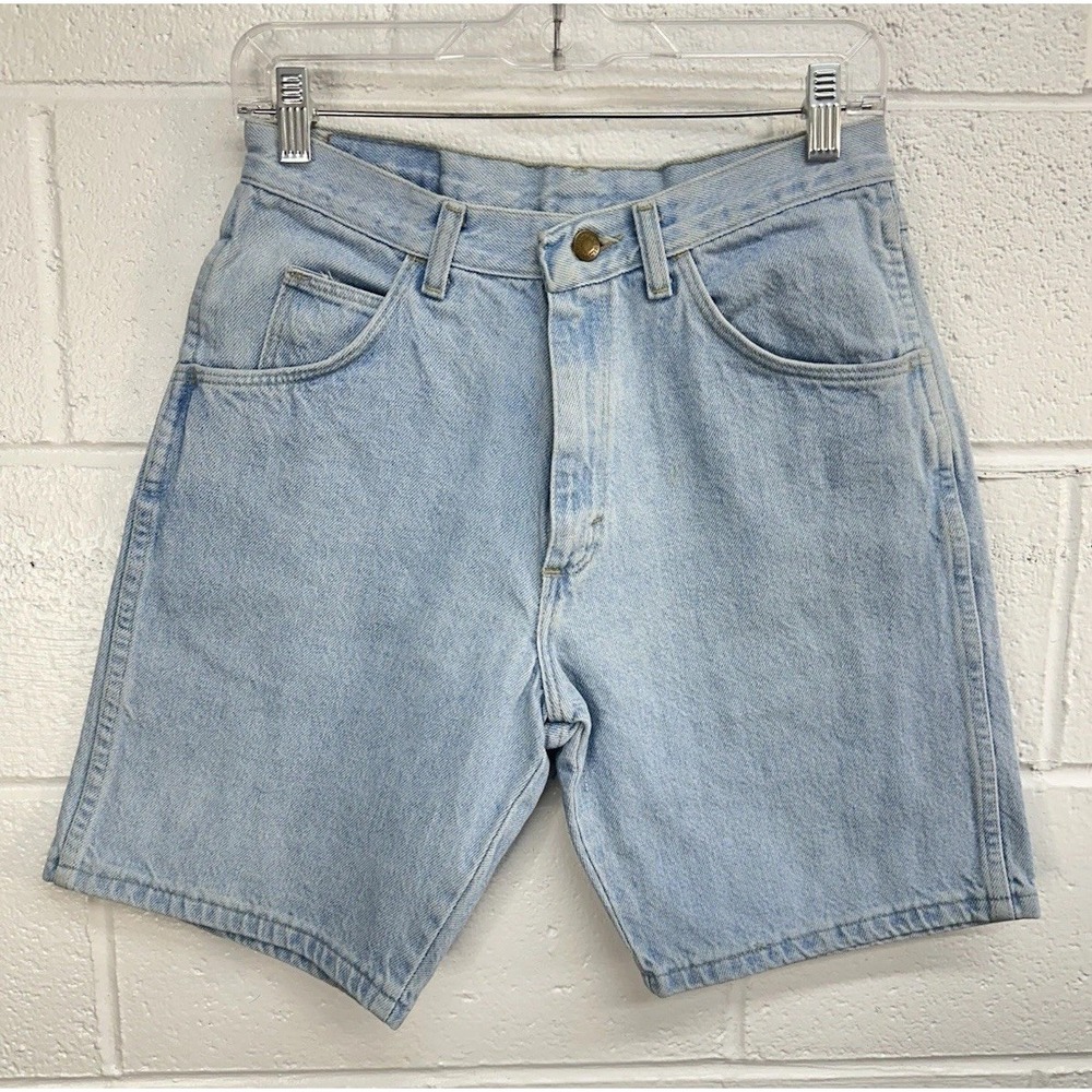 Wrangler Jean Shorts Light Wash Baggy Mom High Rise / Women's 30
